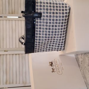 Coach tote bag navy